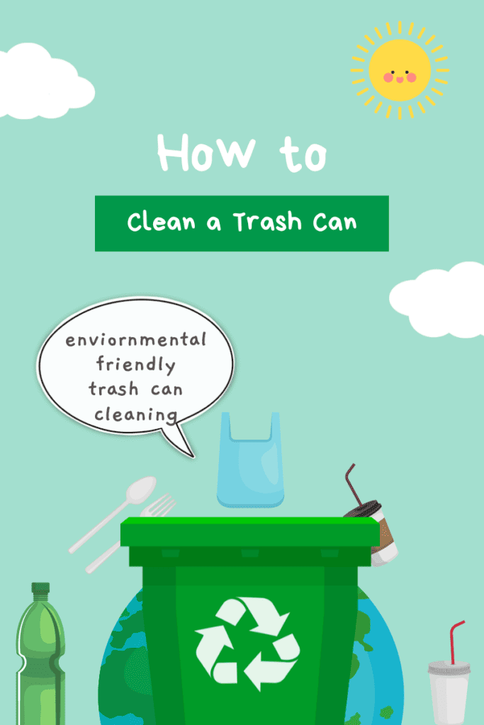 how to clean a stinky trash can